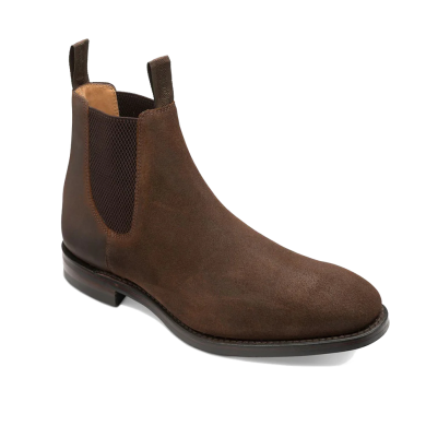 Loake Chatsworth Rough Out Brown Suede Chelsea Boots