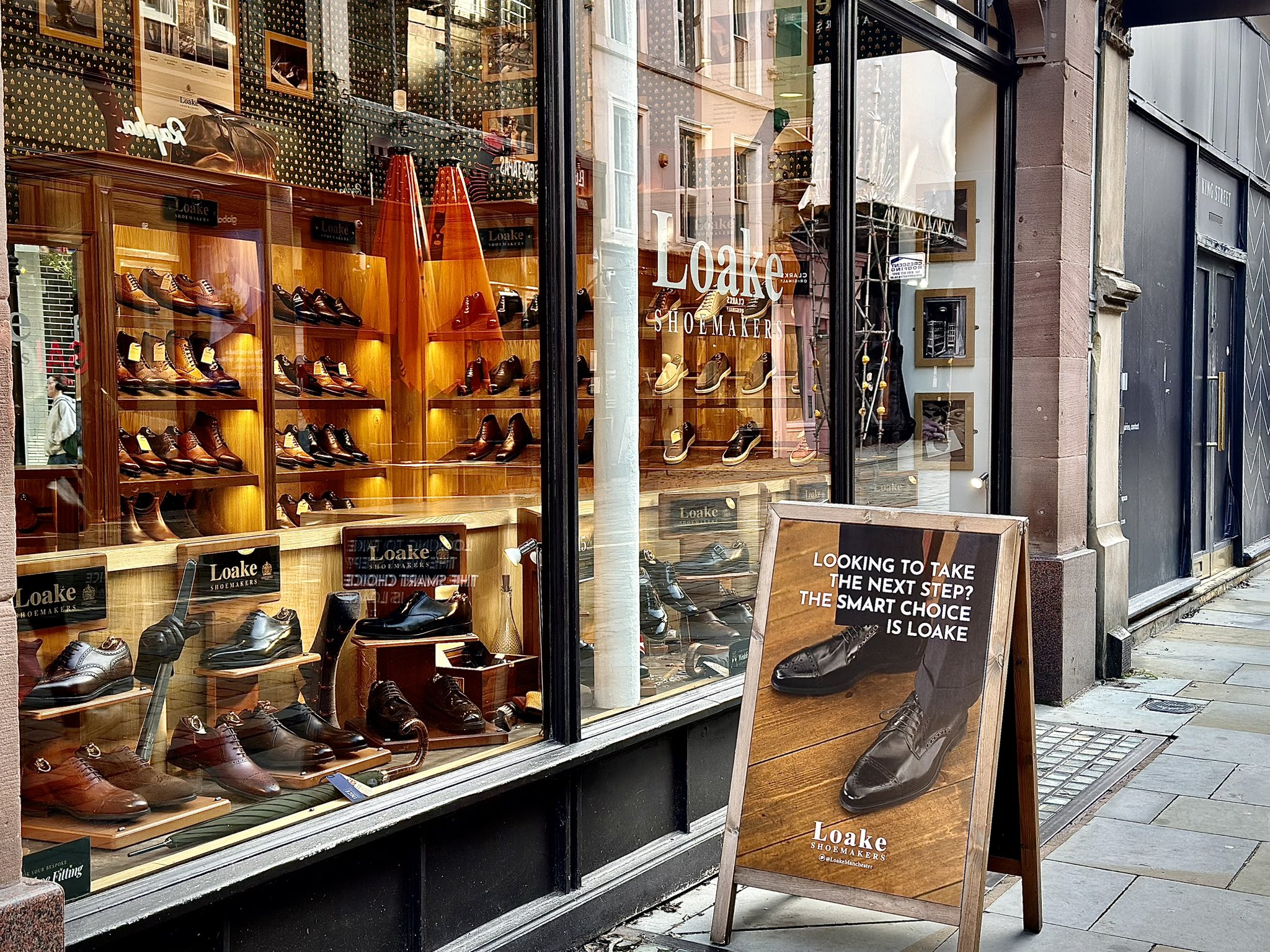 Loake Shoemakers Manchester External Shop Window Photograph