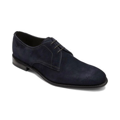 Loake Atherton Navy Suede Shoes