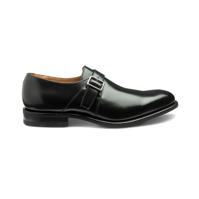 Loake 357 Black Calf Leather Monk Strap