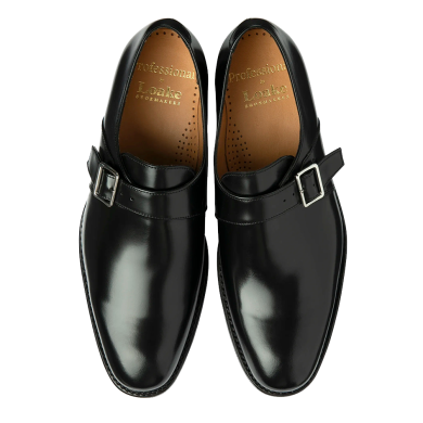 Loake 357 Black Calf Leather Monk Strap