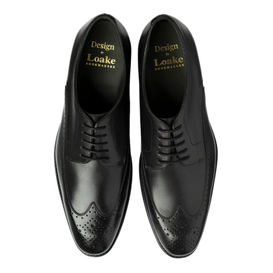 Loake Bale Black Derby Shoe