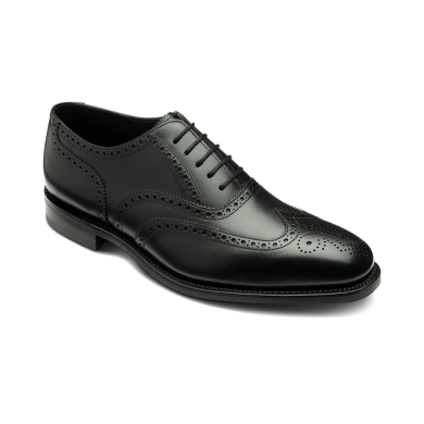 Loake Buckingham Wider Fitting Black Oxford Brogue