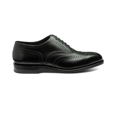 Loake Buckingham Wider Fitting Black Oxford Brogue