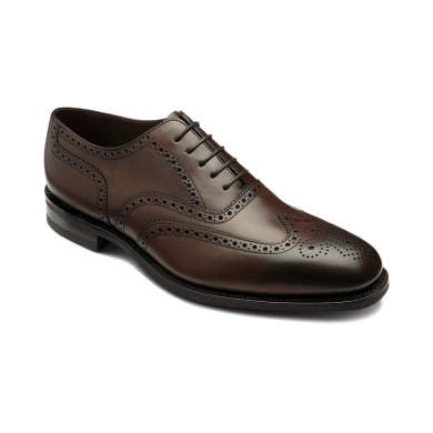 Loake Buckingham Wider Fitting Dark Brown Oxford Brogue