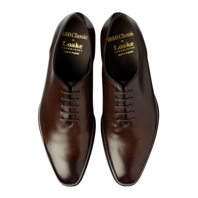 Loake Wholebury Dark Brown Wholecut