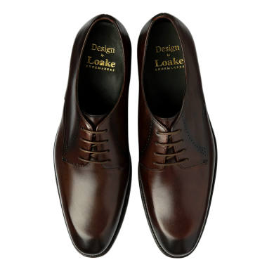 Loake Gosling Dark Brown Derby Shoe