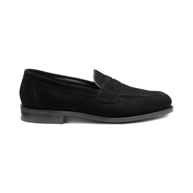 Loake Imperial Black Suede Loafer