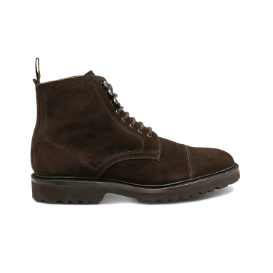 Loake Aquarius Dark Brown Suede Top Cap Boot