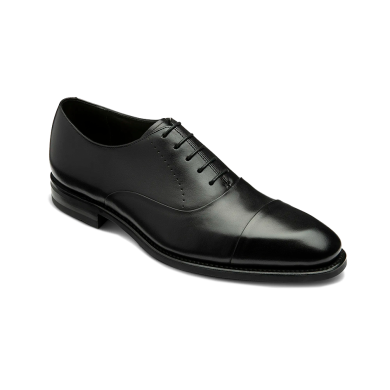 Loake Phoenix Black Toe Cap Shoe