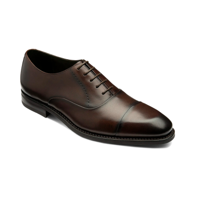 Loake Phoenix Dark Brown Toe Cap Shoe