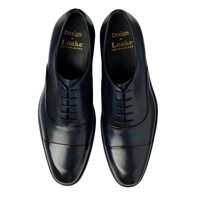 Loake Phoenix Navy Toe Cap Shoe