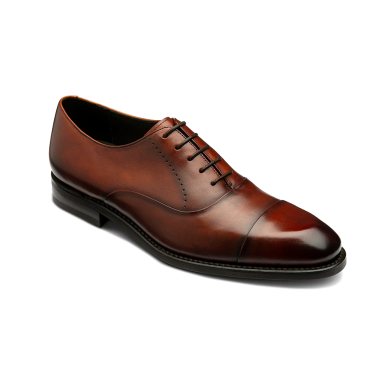 Loake Phoenix Scotch Patina Brown Toe Cap Shoe